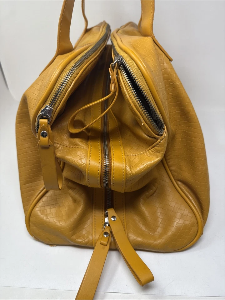 Lululemon Urban Sanctuary Bolso Grande Gimnasio Yoga Lona Amarillo Foto 4 de 4