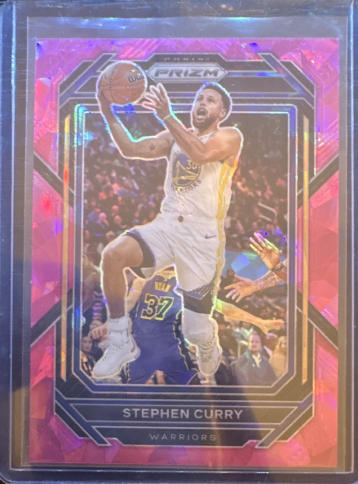 Panini Prizm 2022-23 Stephen Curry Pink Ice Prizm #101 Golden State Warriors