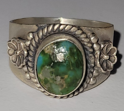 Sonoran ring size 7 -  SS 925 - handmade - cigar band style