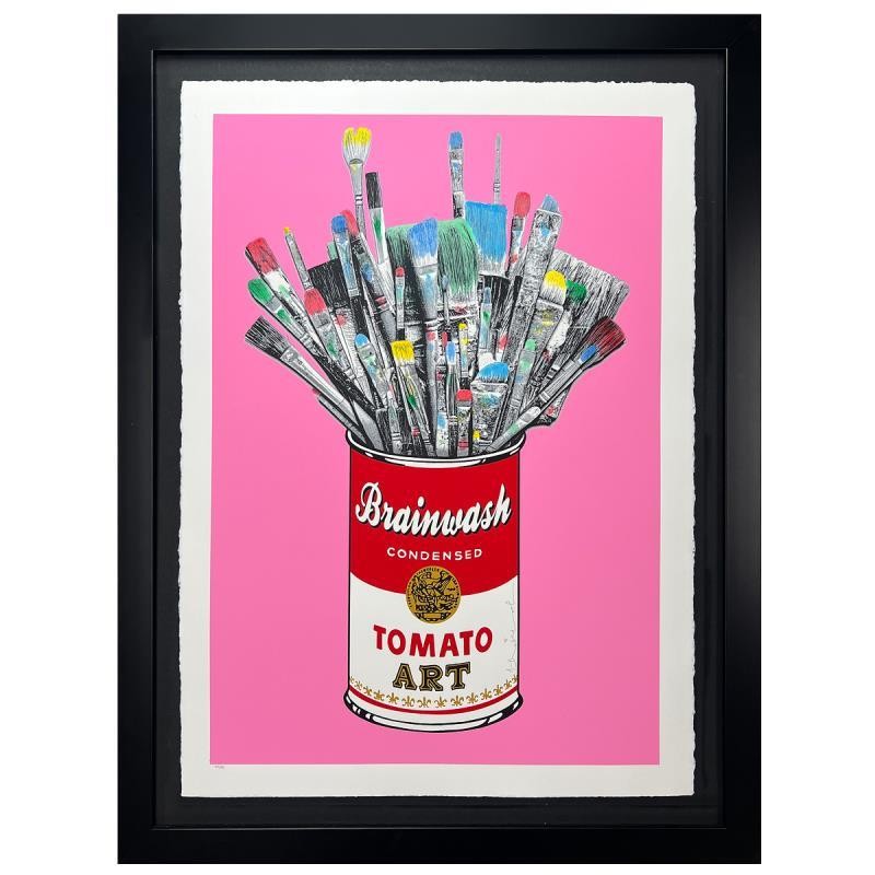 Mr Brainwash Tomato Pop Pink Ltd Ed Studio Prf Silkscreen Hand 
