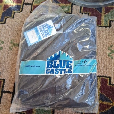 BLUE CASTLE REISSVERSCHLUSS VORNE OVERALL HERREN 34'' BRUST ARBEITSKLEIDUNG OVERALLS KOCHANZUG