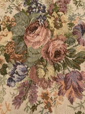 Piece Of Jerry Blanke Designs inc ? Cabbage Roses Tapestry Fabric 44”w X 27”