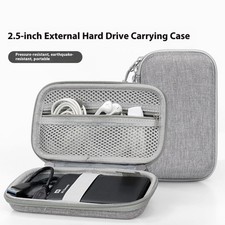Shockproof Hard Carrying Case Travel Pouch for Hard Drive Cellphone Earphone