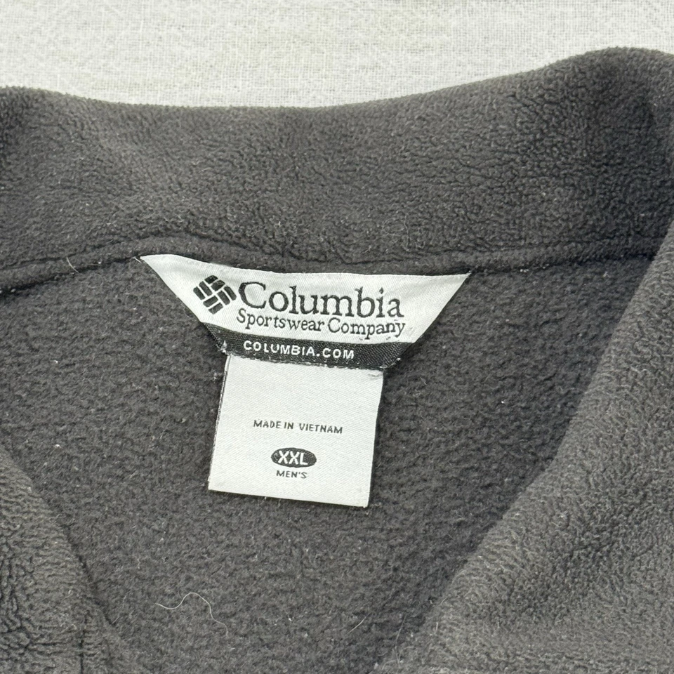 Columbia Missouri Tigers Embroidered Dark Gray Fleece Jacket Full Zip Men's 2XL - Image 4 of 4