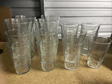 Vintage Lot Of Libbey Hoops Glasses, Set of 18 (+1 Additional) Glass Cups