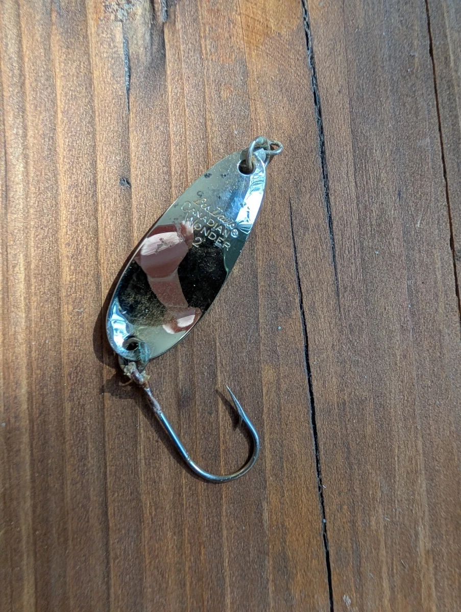 Vintage Les Davis Hotrod Solid Brass Wobbler New in Package Fishing Tackle Lure