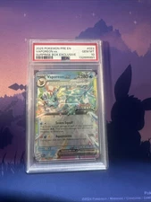 Vaporeon ex - (Prismatic Evolutions Stamp) 023/131  Holo PSA 10