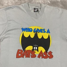 vintage 1988 THE WILDSIDE WHO GIVES A BAT'S ASS t shirt Screen Stars Best L 80s