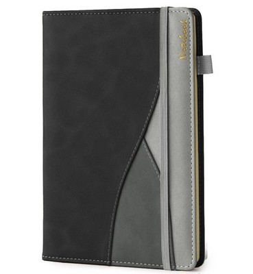 Lined Journaling Notebooks, A5 Hardcover Notebooks for Work, 188 A5, Black 