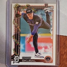 2025 Topps Holiday Back SSP Tarik Skubal #H74 Detroit Tigers MLB Baseball Card