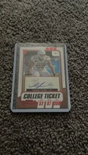 2021 Panini Contenders Draft Red Foil Auto College Ticket #195 Samuel Cosmi RC