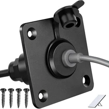 Waterproof Wall Socket Passthrough for Starlink Mini, Aluminum DC 5.5 X 2.1 Fema