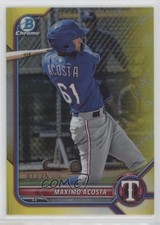 2022 Bowman Chrome Prospects Yellow Refractor 1/75 Maximo Acosta #BCP-113 0c6