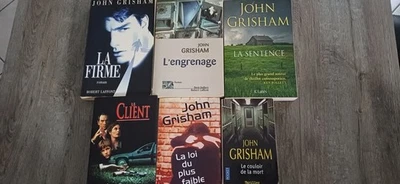 LOT 6 LIVRES DE JOHN GRISHAM - THRILLER AVENTURE ESPIONNAGE SUSPENSE - Photo 1/2