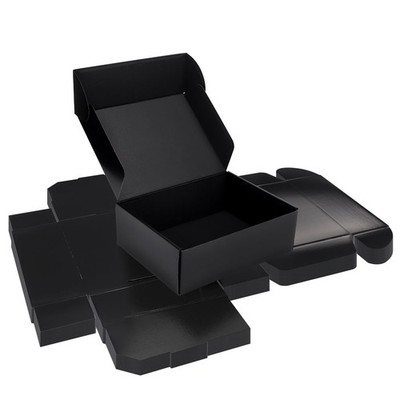 12x9x4 Black Shipping Boxes 20 Pack, Large Cardboard Mailer Boxes for Small B...