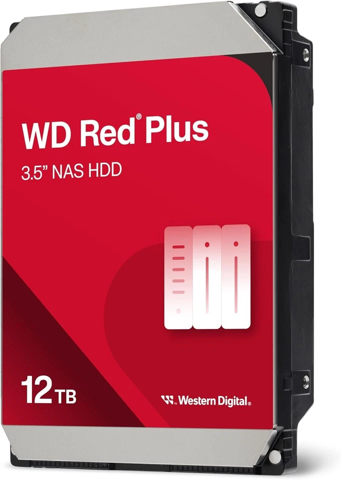 WD Red Plus NAS 12TB 7200RPM 3.5" SATA 6GB/s Internal Hard Drive HDD WD120EFGX - Image 3 of 3