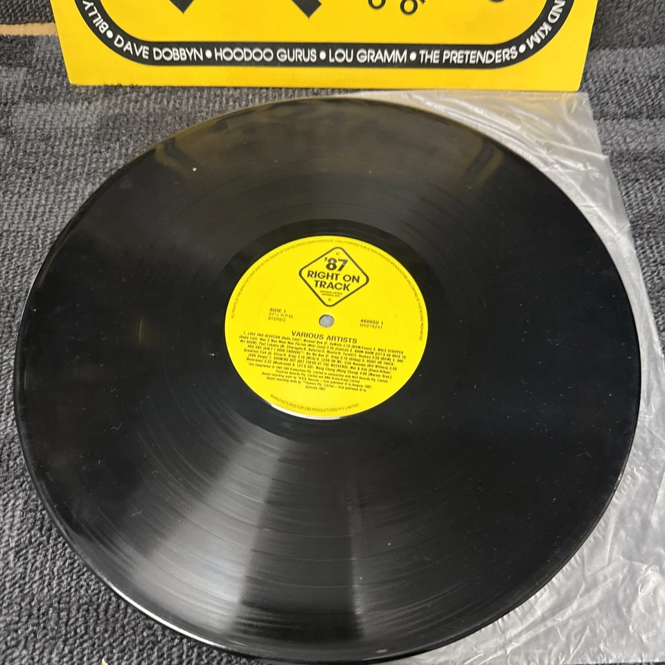 '87 Right On Track - Various compilation LP 33RPM 12" Vinyl - Image 3 of 4