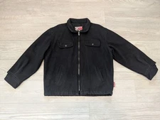 Vtg Troy Lee Designs Wool Embroidered Jacket Men's Size Large Black USA Made