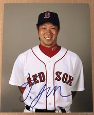 JUNICHI TAZAWA SIGNED PHOTO 8 X 10 AUTOGRAPHED BOSTON RED SOX
