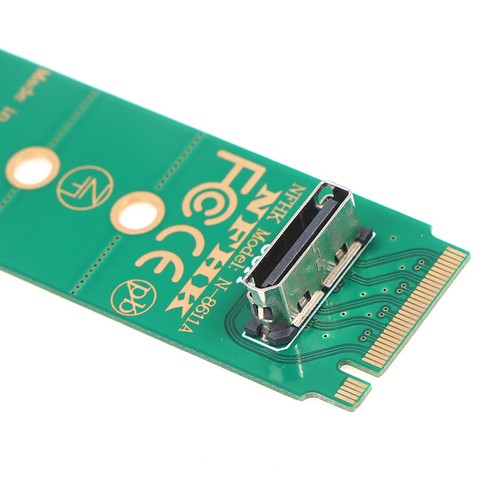 Nvme m.2 ngff interface to oculink sff-8611 adapter card Without Cable _ou - Photo 6/11