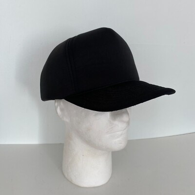 YR Headwear Black Blank Snap Back Hat