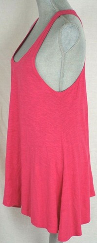 Vestido EILEEN FISHER Magenta/Rosa Caliente Sin Mangas Algodón Cáñamo - Cuello Redondo Pequeño - Imagen 2 de 5