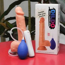 Realistic Ejaculating Dildo With Suction Cup Squirting Dildo Soft Silicone Penis