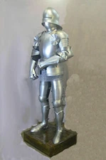 German Sallet Suit Armor Crusader Gothic Full Body Armour Costume With Base