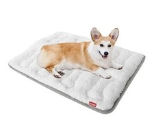Dog Bed for Crate or House Plush Mat/Bed Pad Machine Washable 30"X19"