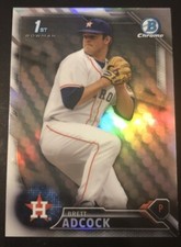2016 Bowman Chome BRETT ADCOCK 1st Bowman Rookie Refractor! ASTROS