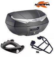 Kappa Kit Bauletto Schwarz K4900A + Platte Triumph Tiger 800 XC / XR 2019