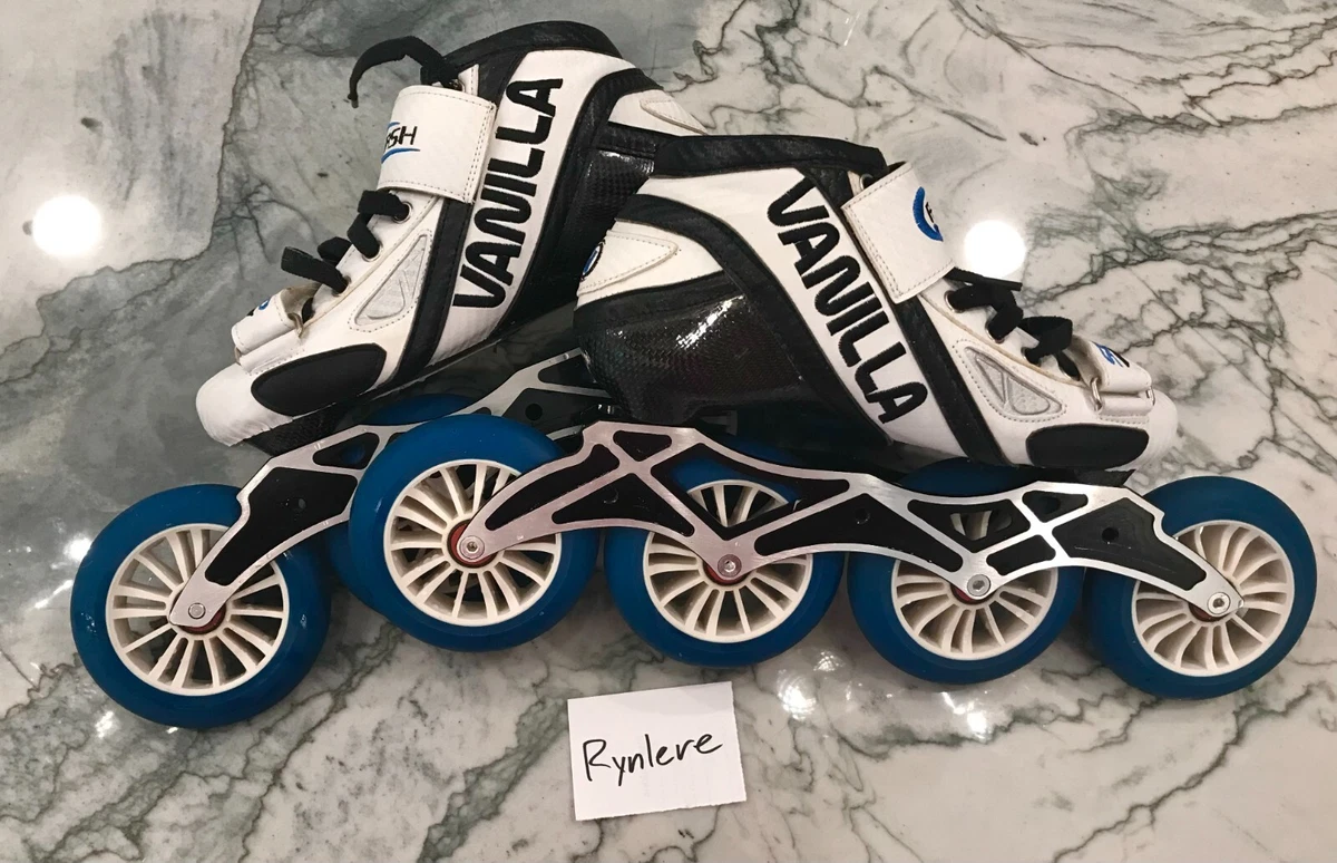 Vanilla VNLA Flash Inline Speed Roller Skates Size 7 White Black