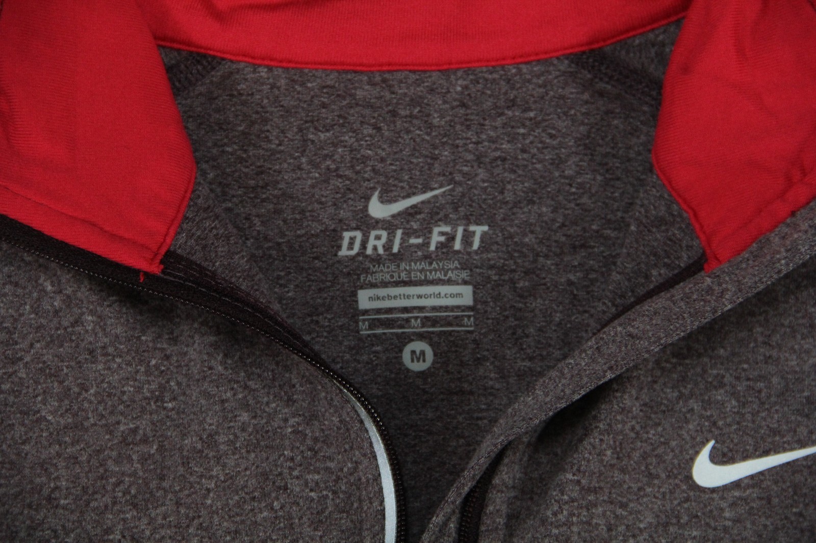 Nike DriFIT Maroon 1/4 Zip Sweatshirt Women’s M RN 56323 CA 05553