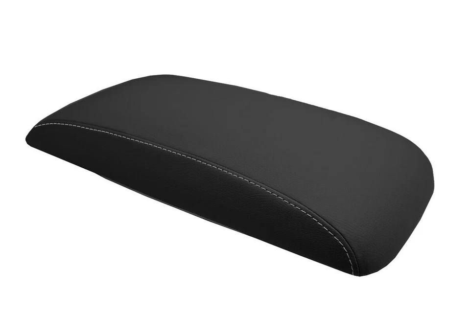 Console Lid Armrest Cover Leather for Honda Element 2007-2011 Gray Stitch - Image 2 of 4