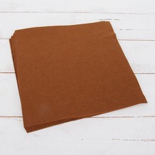 Premium Felt Sheets 10 Pack - 12" x 12" - Brown - Soft Wool-Like 1.2mm