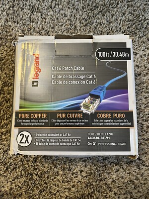 AC3610-BE-V1 Legrand 100 Ft Cat 6 Patch Cable