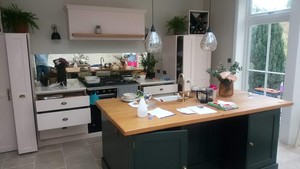 Handmade Large Solid Wood Kitchen Island Unit Superb Wide