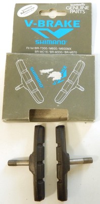 2 Paires Patins De Frein V-Brake Shimano BR-T300 / M600 / BR-MC18 - Neuves