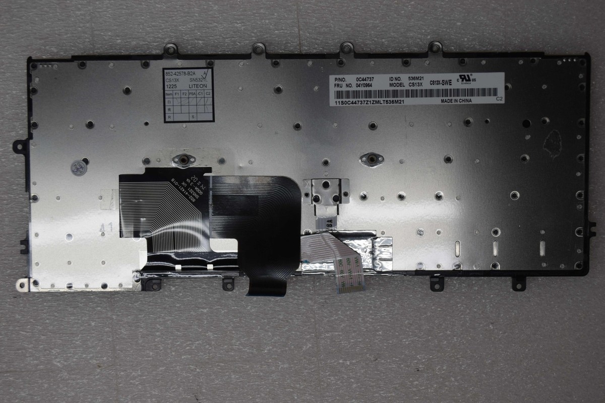 【LENO】 Lenovo ThinkPad X240 Keyboard Swedish/Finnish Layout 0C44737