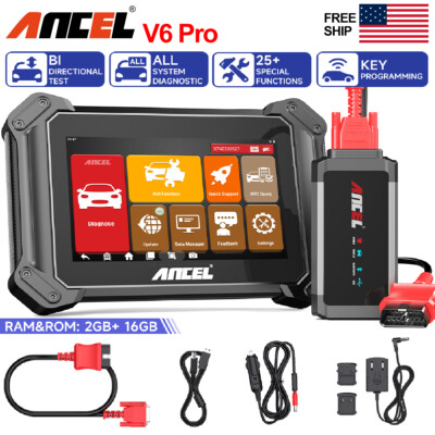 ANCEL V6 PRO Bidirectional OBD2 Scanner All System Diagnostic Tool Key Coding