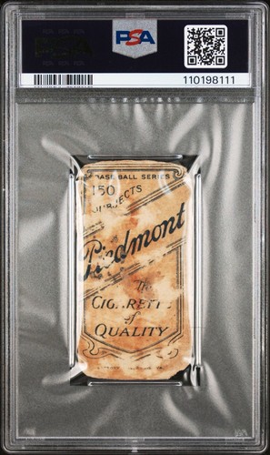 Just Graded: 1909 T206 Piedmont 150, Rube Waddell, PSA Authentic - Picture 2 of 3