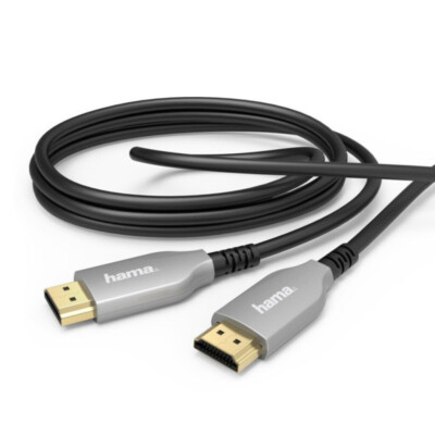 Hama Aktives Optisches HDMI Kabel 15m 4K 4096 x 2160 TV PC ARC HEC HDR Full HD