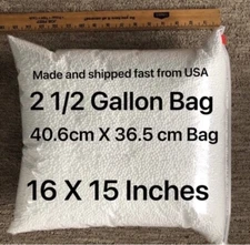 POLYSTYRENE FOAM BEADS SLIME, CRAFTS, BOTTLE FILLER DIY 2 .5 Gallons Of Balls