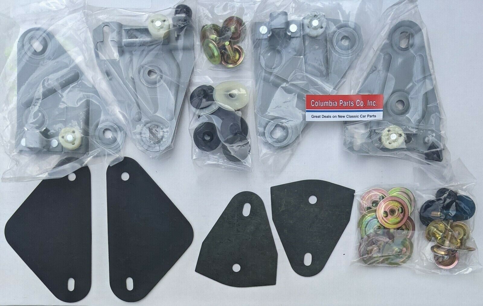 1968-69 Camaro Firebird Door Window Glass Mounting Hardware Roller Kit W-050