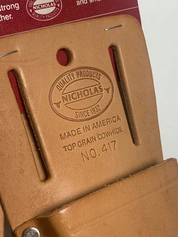 4 Vintage NOS Nicholas Leather plier tool holder - Image 2 of 4