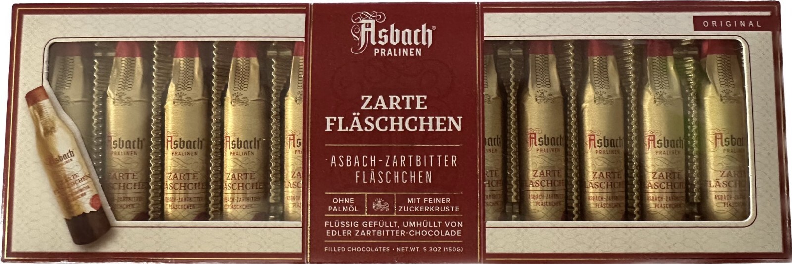 2x Asbach Uralt Brandy Filled Chocolates in 12 Bottle 10.58oz 4.7/oz
