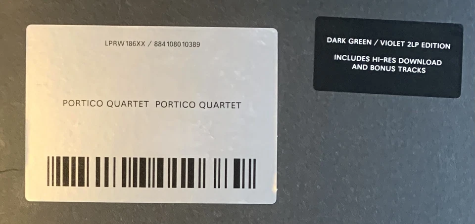 Portico Quartet  Portico Quartet Violet & Dark Green Vinyl Double LP Etched 2022 - Image 3 of 4