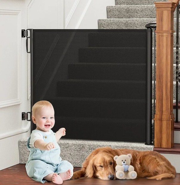 Pet Gate Large Extendable Baby Gate Ophanie Retractable Baby