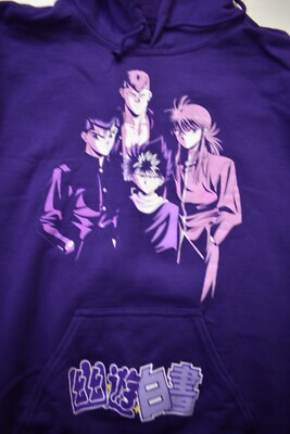 Atsuko Mens Yu-Yu-Hakusho Anime Hiei, Youko Kurama, Kazuma Purple