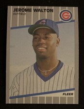 1989 Fleer Update Jerome Walton Baseball Rookie Card (RC) #U-80 Cubs OF VG O/C. rookie card picture